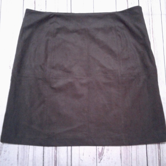 J.Jill Faux Suede Skirt Size 12P - Picture 1 of 6